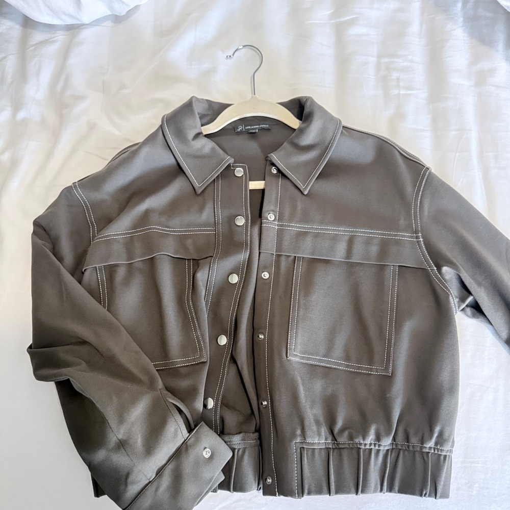 Adrianna Papell Olive Utility Jacket